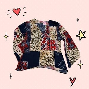 Girls multi print shirt